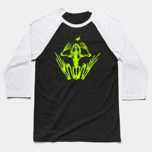 Frog Skeleton Baseball T-Shirt